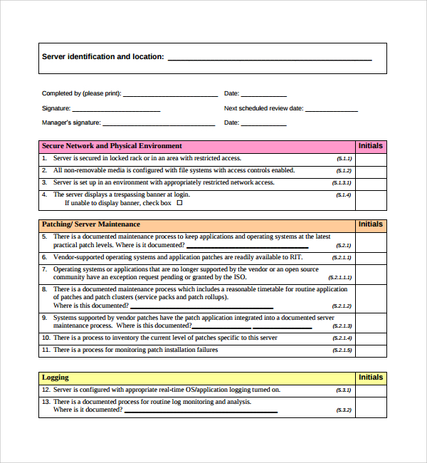 Free 10 Sample Network Assessment Templates In Pdf Ms Word