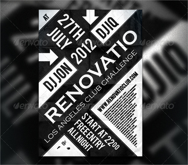 renovatio typography flyer