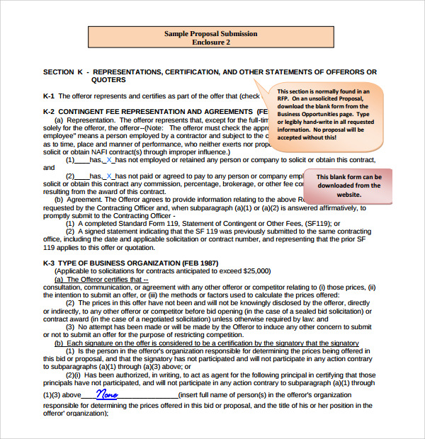 Unsolicited Business Proposal Sample Pdf RESUMEACES