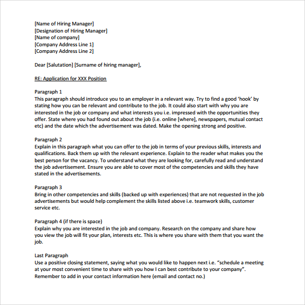 cover letter examples for photography