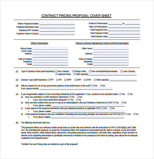 microsoft excel price proposal resources