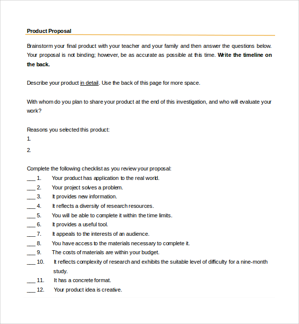 product proposal template doc