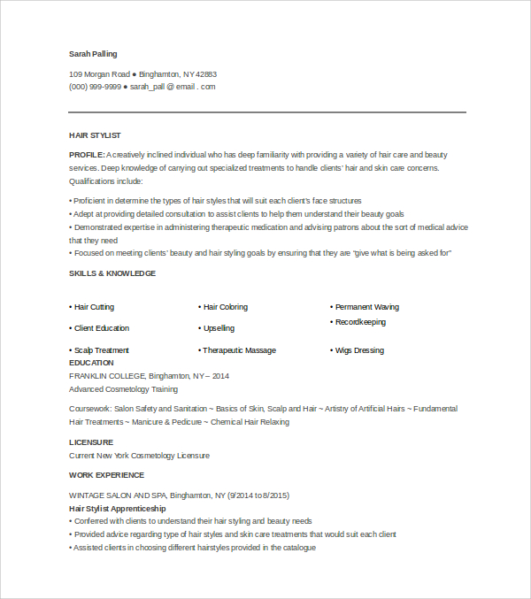 entry level hair stylist cover letter1