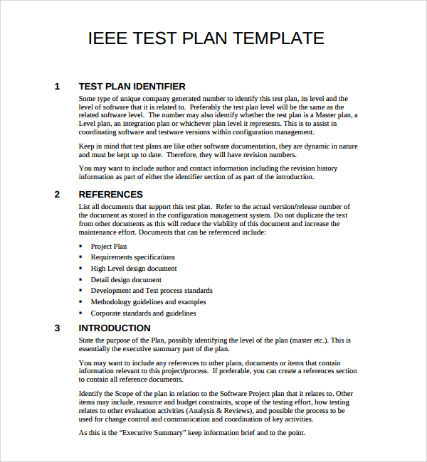 9+ Software Test Plan Templates | Sample Templates