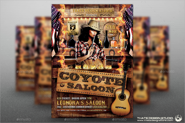 coyote bar flyer 