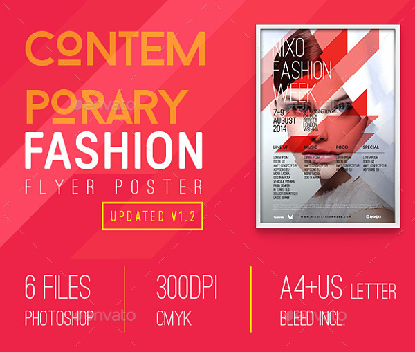 fashion contemporary flyer