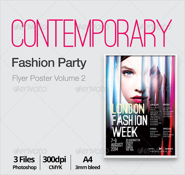 photoshop psd contemporary flyer