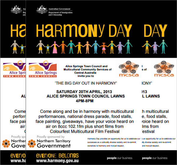 harmony day flyer