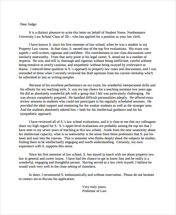Sample Letter of Recommendation - 20+ Free Documents Download in Word ...