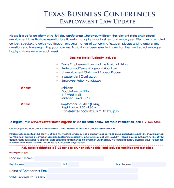 business conference planning template