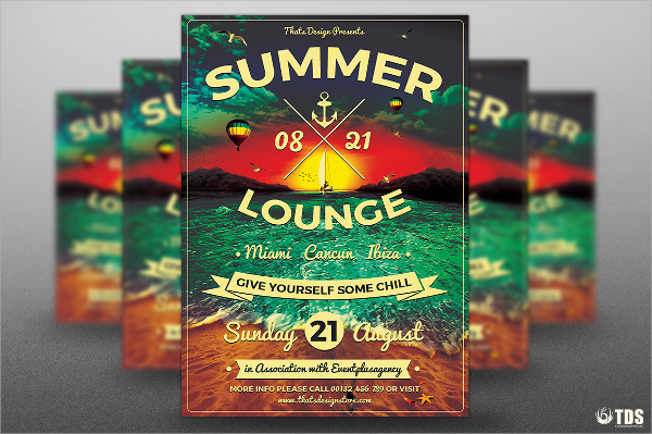 lounge flyer template
