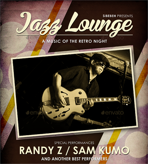 jazz lounge flyer template
