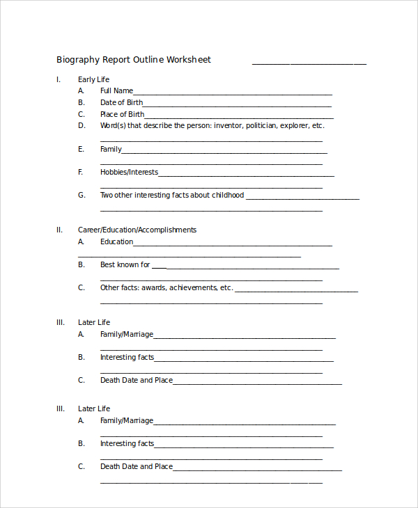 free 7 sample biography report templates in pdf ms word google