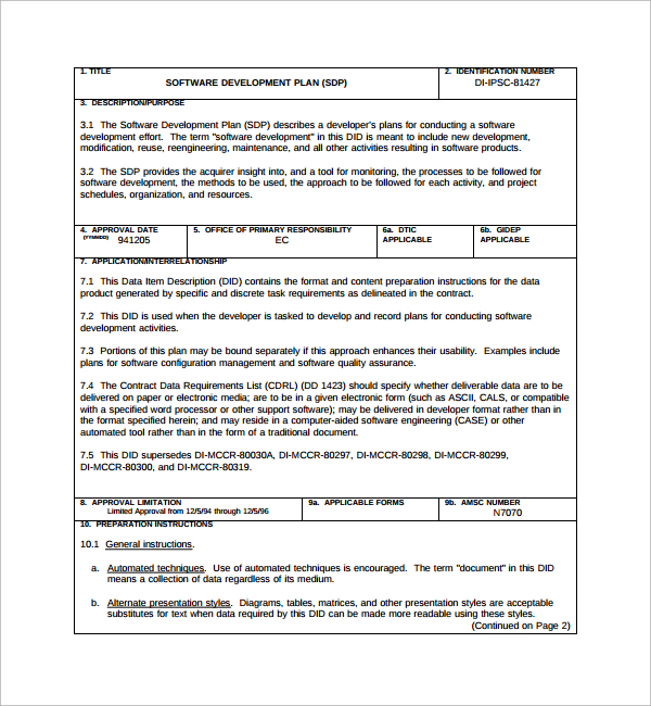 New Product Development Plan Template