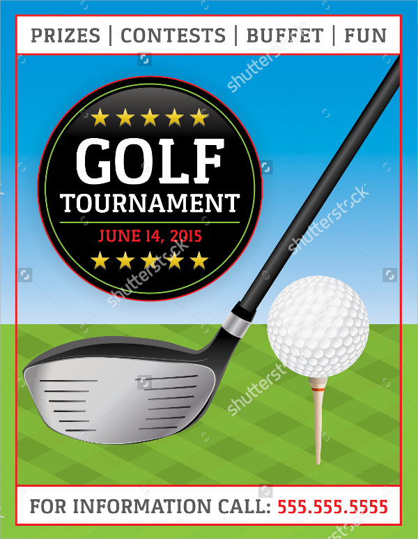 perfect golf tournment flyer template