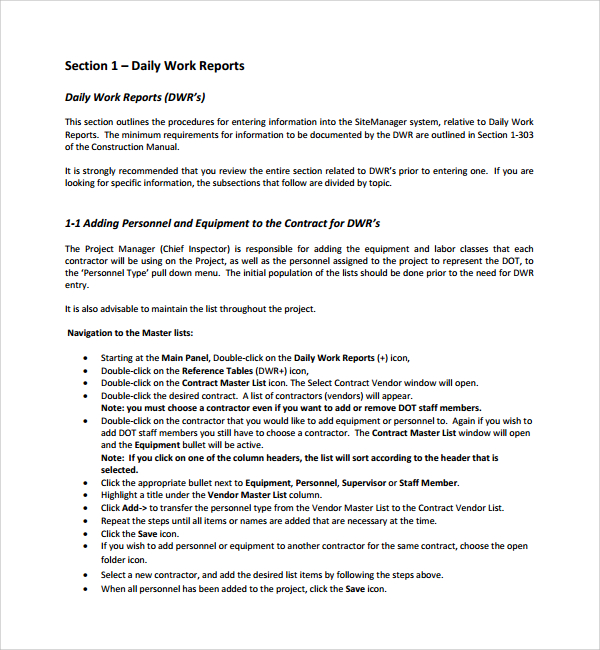 How To Write A Work Report Template | PDF Template