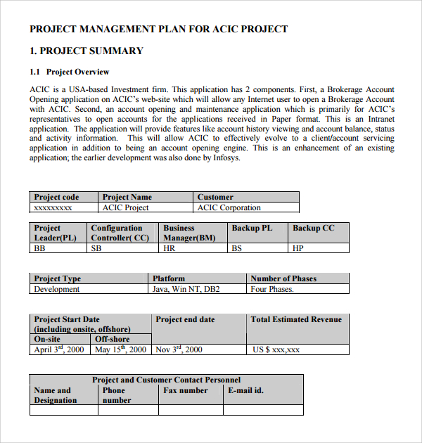 FREE 4 Sample Configuration Management Plan Templates In PDF