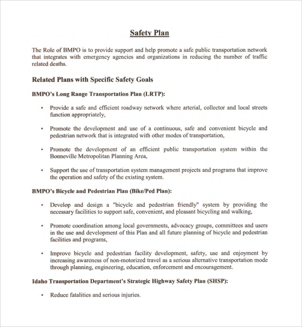 10 Security Plan Templates Sample Templates