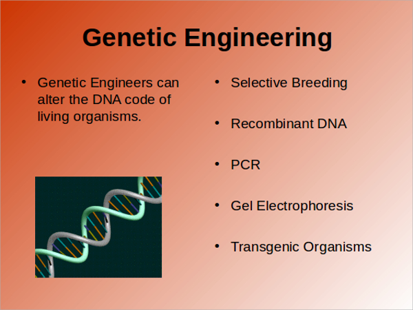 genetic engineering powerpoint template