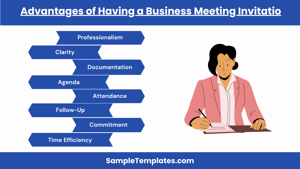 advantages of having a business meeting invitation