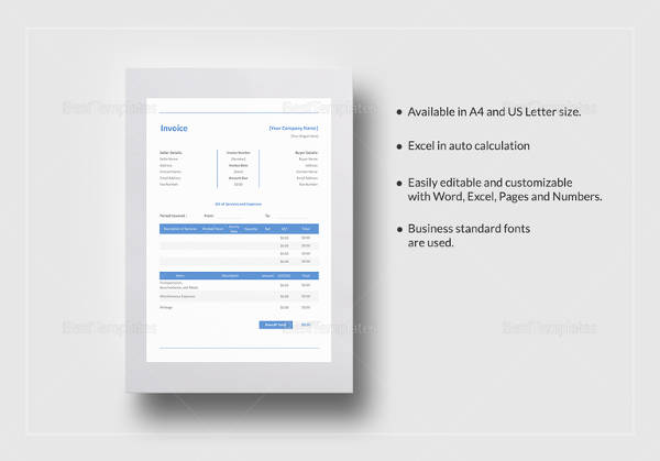 construction invoice template