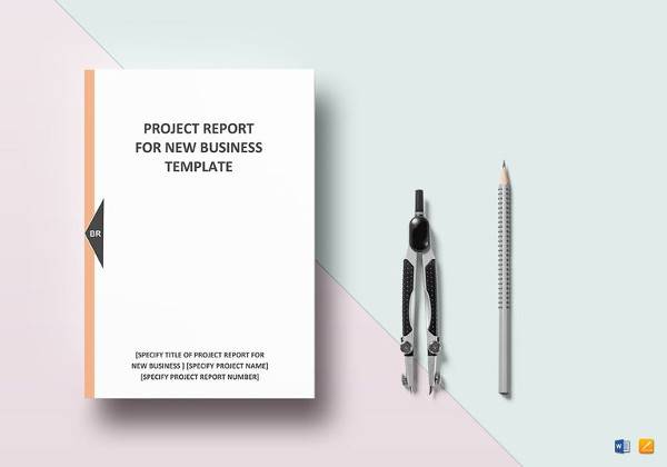 editable new business project report template