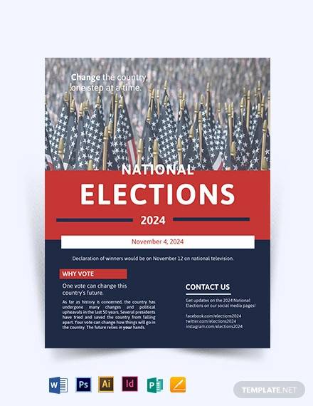 election campaign flyer template