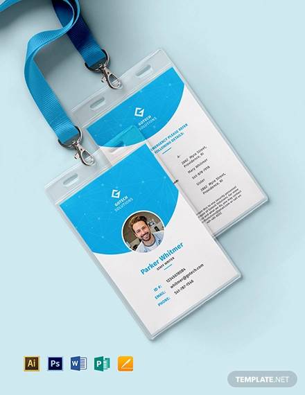 FREE 34 Amazing ID  Card  Templates in AI MS Word Pages 