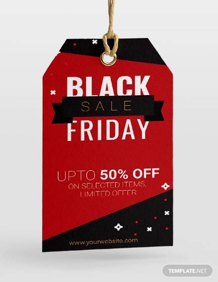free black friday sale tag template