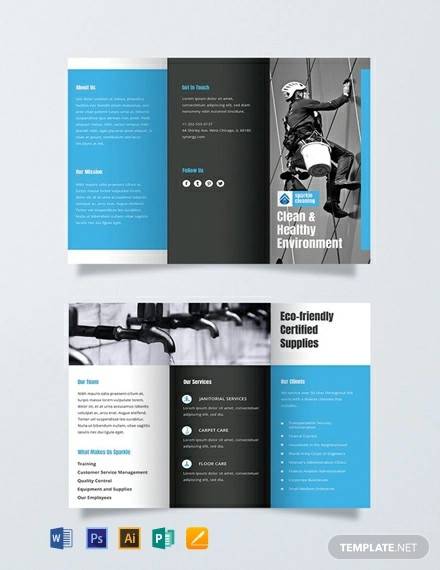 free cleaning brochure template