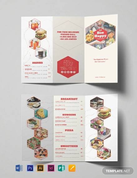 free fast food brochure template
