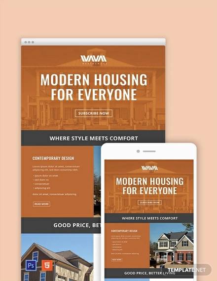 free real estate email newsletter template