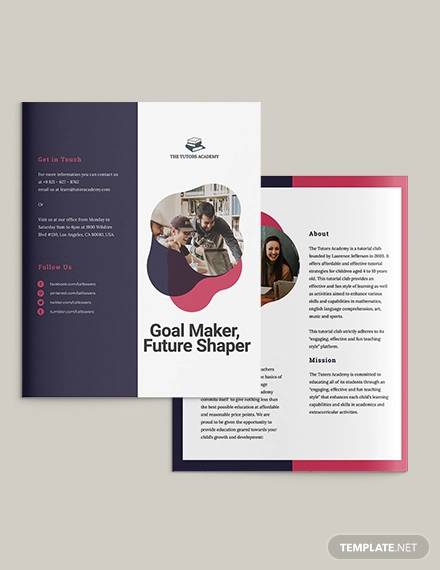 gate fold brochure template