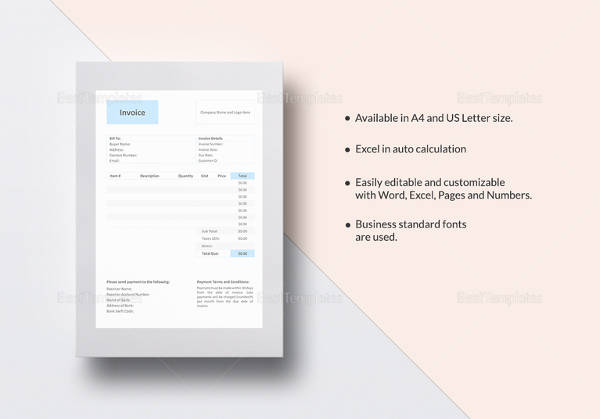 general invoice template example