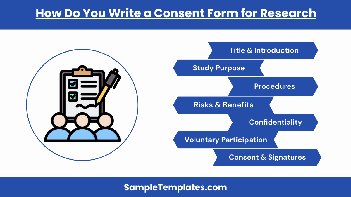 how do you write a consent form for research