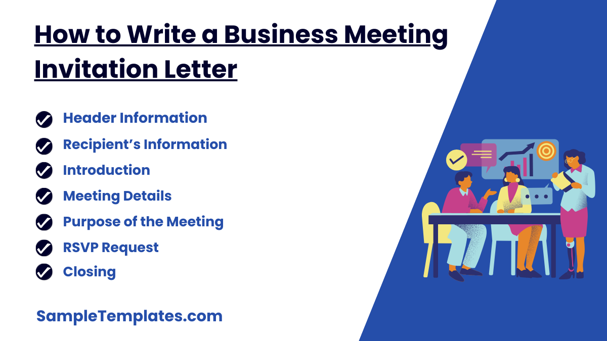 how to write a business meeting invitation letter