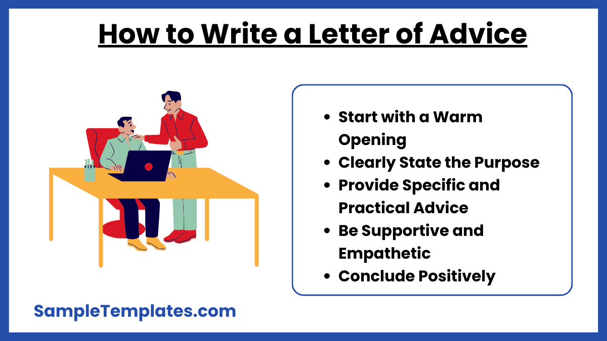 how to write a letter of advice