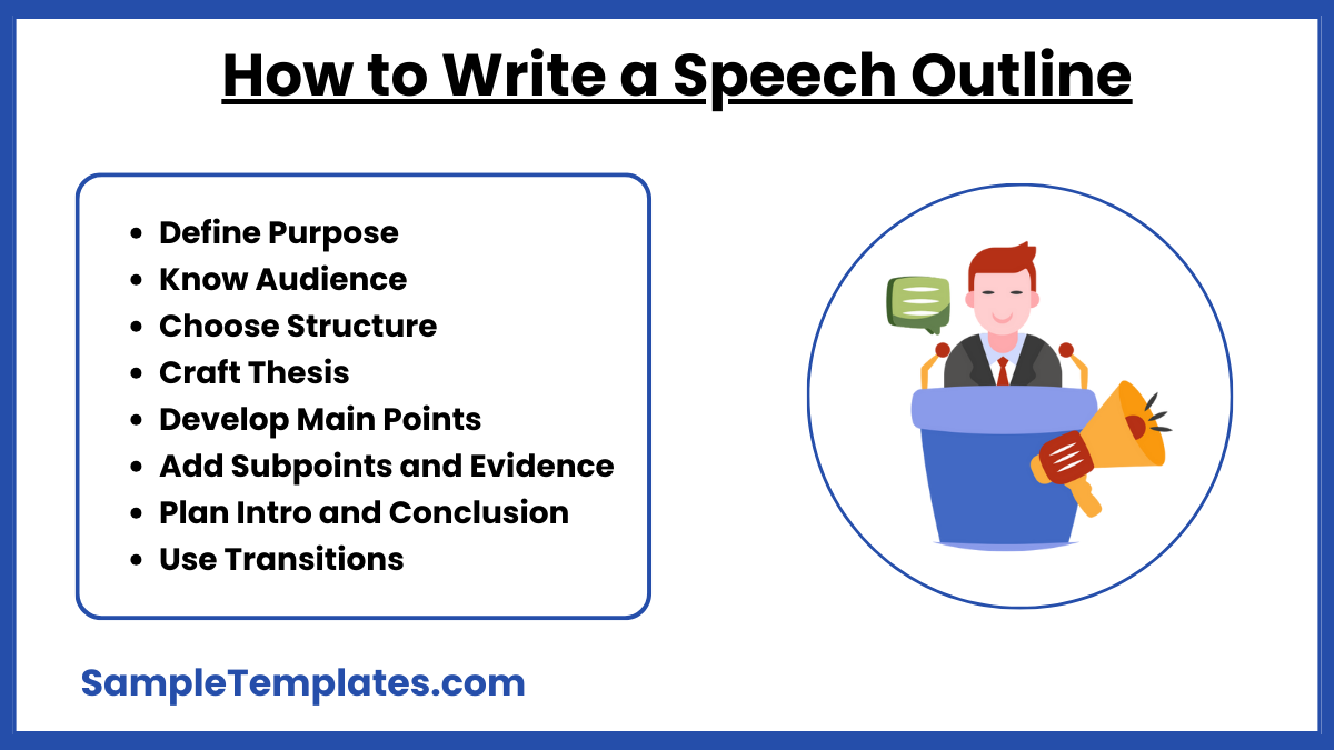 how to write a speech outline