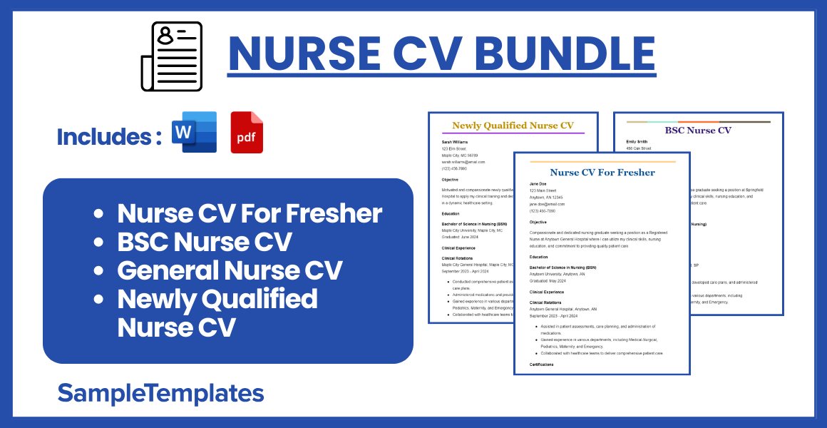 nurse cv bundle
