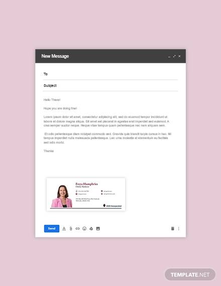 online market email signature template