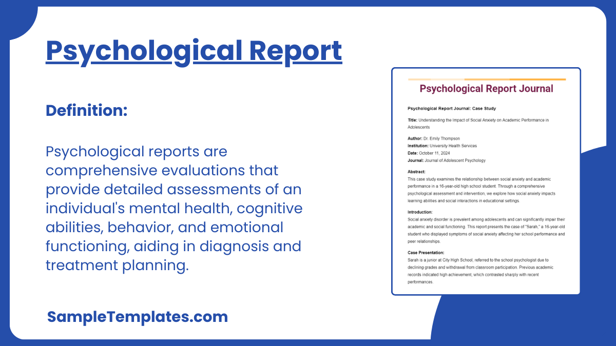 Psychological Reports