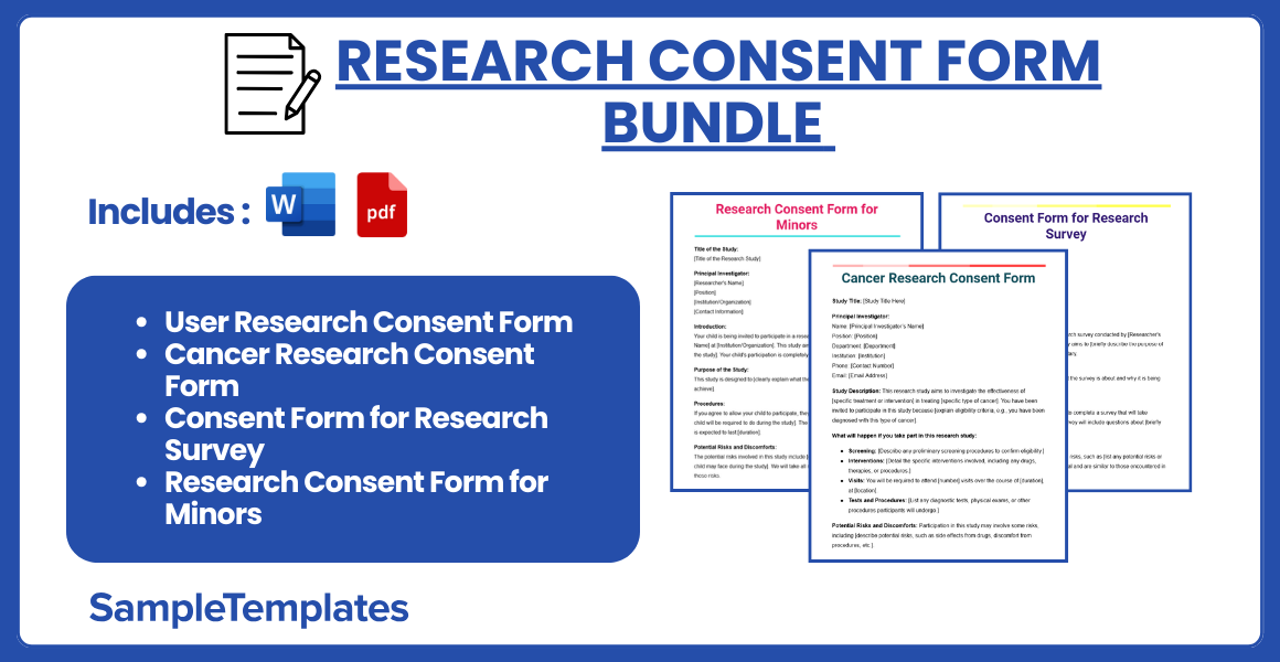 FREE 12 Research Consent Form Samples Templates