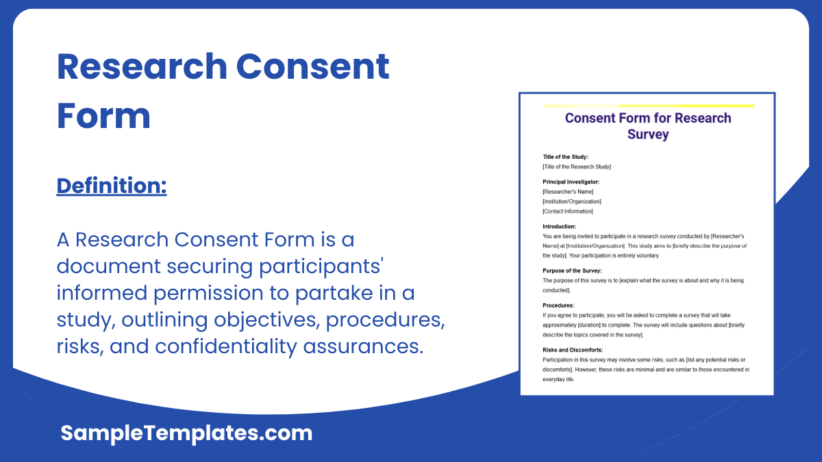 FREE 12 Research Consent Form Samples Templates