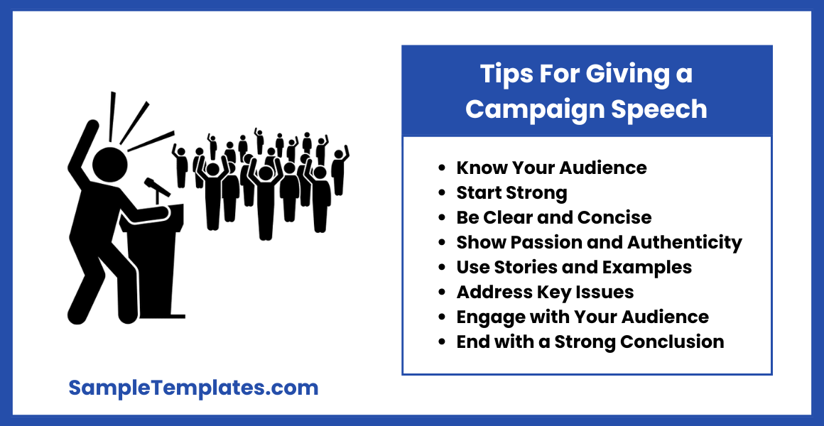 tips for giving a campaign speech