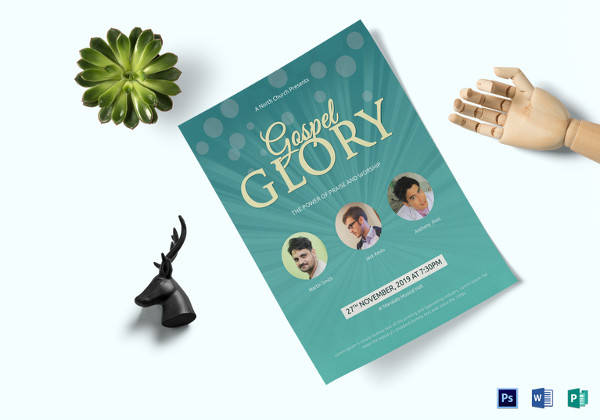 traditional church flyer template