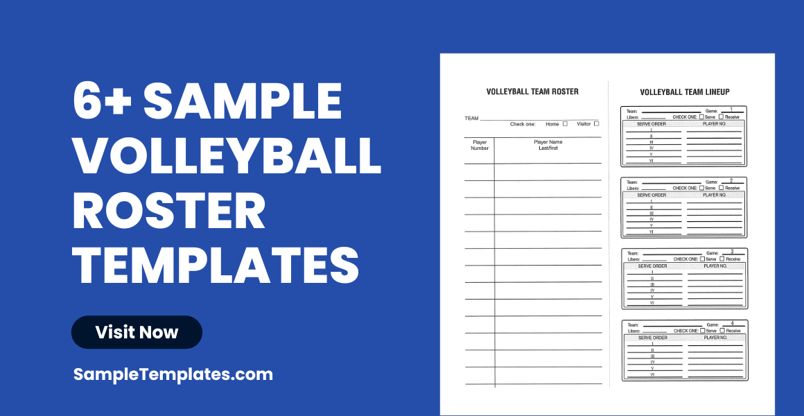 volleyball roster templates