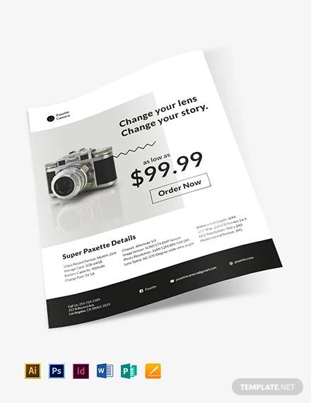 product sales flyer templates for MS word