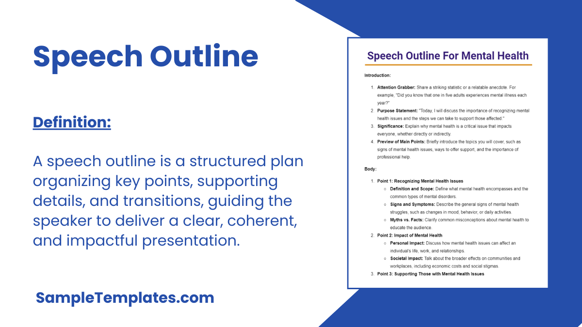 sample Speech Outline