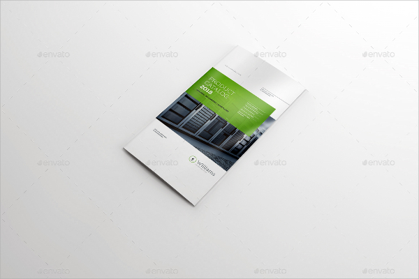 tri fold gate fold brochure mockup