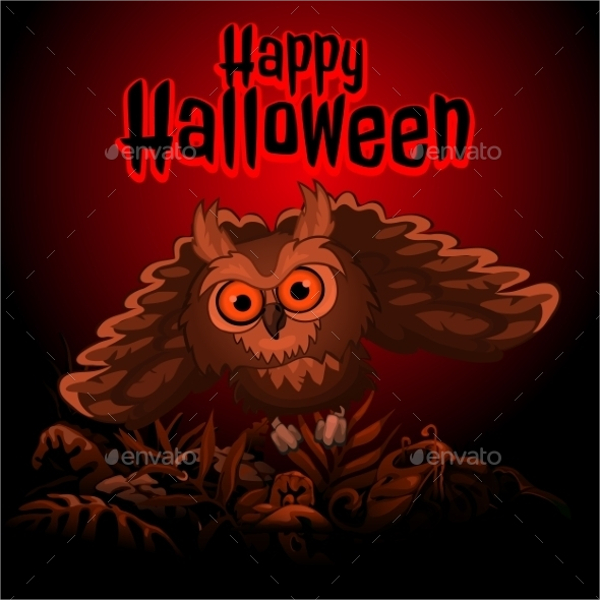 owl halloween invitation template